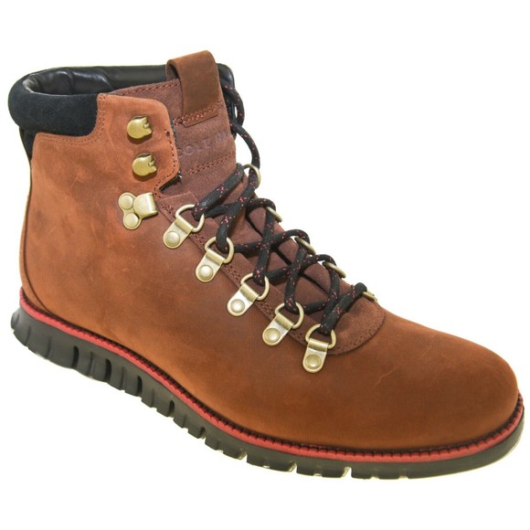 COLE HAAN ZerøGrand Men\'s Size 8 NEW Brown Black Nubuck Hiker Boots main image 5